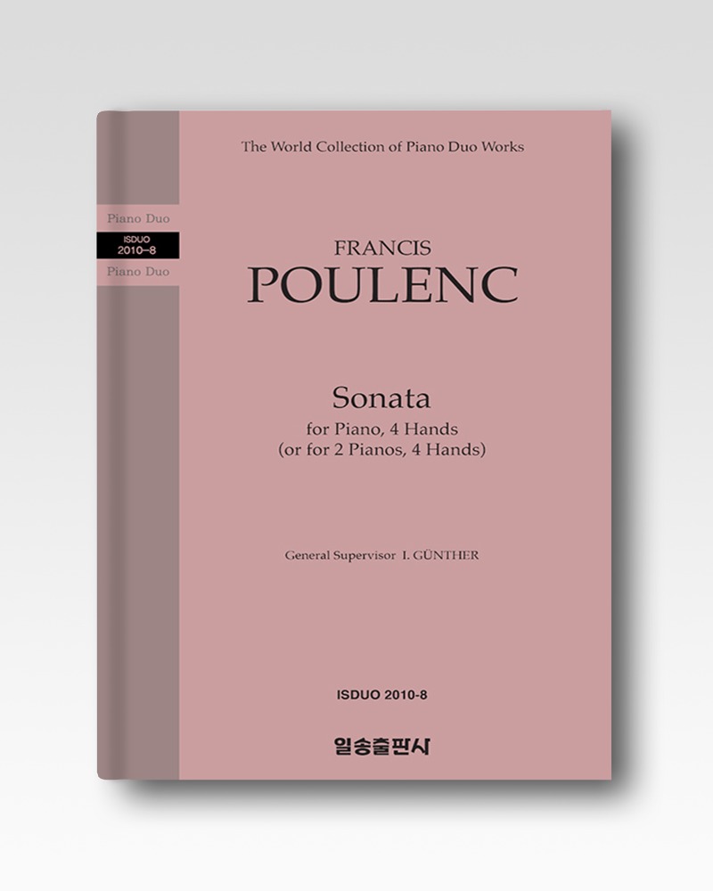 풀랑(POULENC) : 네 손을 위한 피아노 소나타(Sonata) (2010-8)