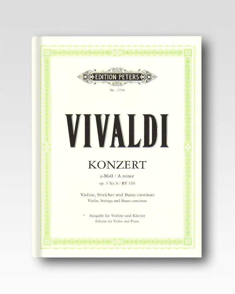 Vivaldi(비발디) / Konzert Op.3 No.6 Rv.356 (for Violin, String and Basso continuo)